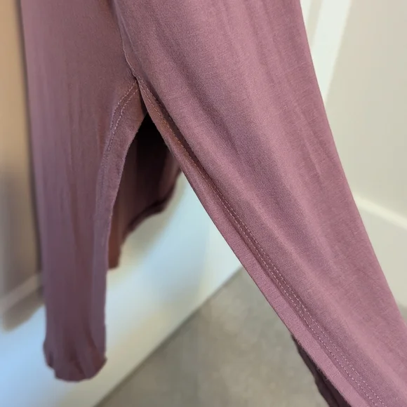 Jackson Rowe V-Neck Dress in Deep Mauve - Picture 5 of 6